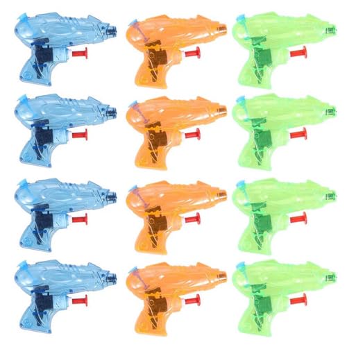 BOSSETY 12PC Wasserpistolen,10.5 x 8 cm,transparent Wasserpistolen, Wasserspritze, Wasserspiele, Sommer, für Garten Schwimmbad Strand, Wasserkanonen, Mitgebsel, Kindergeburtstag, Blau, Orange und Grün BOSSETY 12PC Wasserpistolen,10.5 x 8 cm,transparent Wasserpistolen, Wasserspritze, Wasserspiele, Sommer, für Garten Schwimmbad Strand, Wasserkanonen, Mitgebsel, Kindergeburtstag, Blau, Orange und Grün von BOSSETY