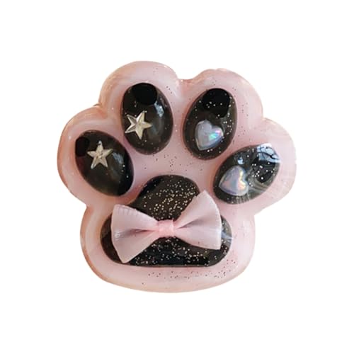 BOSSETY 7*6cm Taba Squishy, Rosa Beflockung Cat Paw Squishy, Fufu Squishy,Katzenpfoten Squishy, Süße Katzenpfoten Stressabbau Fidget Toys für Kinder und Erwachsene von BOSSETY