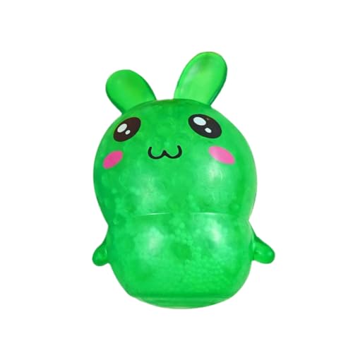 BOSSETY Antistressball, 10.5*7cm Osterhasen-Quetschspielzeug zum Stressabbau, Taba Squishy, Fufu Squishy, Stressabbau Fidget Toys, Halloween-Geburtstagsgeschenk für Mädchen und Jungen (Grün) von BOSSETY