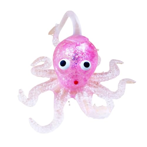 BOSSETY Antistressball,1PC Octopus Squeeze-Dekompressionsspielzeug 10ml, Spielzeug Squeeze, Taba Squishy, Stressabbau Fidget Toys für Kinder und Erwachsene 10*7*7cm (Rosa) von BOSSETY