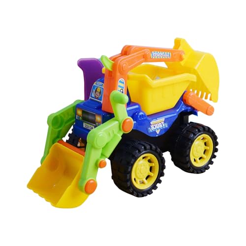 BOSSETY Bagger sandkasten, 24.5cm Sandspielzeug Bagger Sandkasten,Verwendung Kipplaster Bagger Strandspielzeug Auto,Hergestellt aus sicheren Materialien, Sandbagger für Kinder ab 3 Jahre (A) von BOSSETY