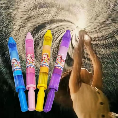 BOSSETY Feuerwerks Wasserpistole 43cm, Sprüheffekt wie EIN Feuerwerk, Feuerwerk Wasserpistole für Paare,Hochdruck Water Squirter Im Feuerwerksstil zum Pool, Party, Garten (4 Farben, jeweils eine) von BOSSETY