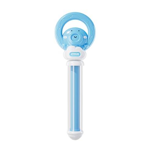BOSSETY Feuerwerks Wasserpistole Mit Zugring 35cm, Sprüheffekt wie EIN Feuerwerk, Ausziehbare Hochdruck Wasserpistole Kinder zum Pool, Party, Garten, Schwimmbad, Strand (Blau) von BOSSETY