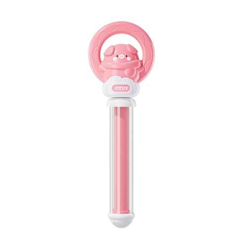 BOSSETY Feuerwerks Wasserpistole Mit Zugring 35cm, Sprüheffekt wie EIN Feuerwerk, Ausziehbare Hochdruck Wasserpistole Kinder zum Pool, Party, Garten, Schwimmbad, Strand (Rosa) von BOSSETY