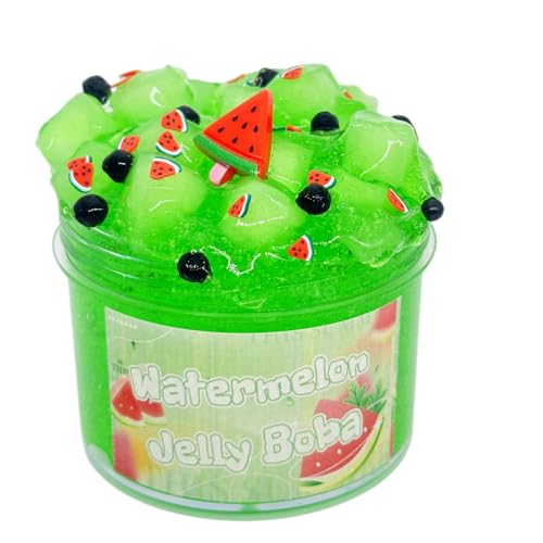 BOSSETY Fluffy Slime, Fruchtschleim Kristallschlamm, Schleim Partygeschenke für Kinder, Sensorisches Schleim Spielzeug, EIN Geburtstagsgeschenk für Mädchen und Jungen im Alter von 8–12 Jahren (A) von BOSSETY