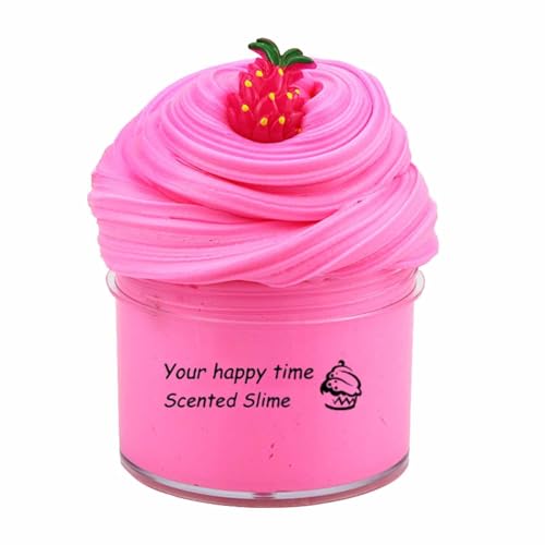 BOSSETY Fluffy Slime,70ml Fruchtschleim 50g, Schleim Partygeschenke für Kinder,Sensorisches Schleim Spielzeug,EIN Geburtstagsgeschenk für Mädchen und Jungen im Alter von 8–12 Jahren (U) von BOSSETY
