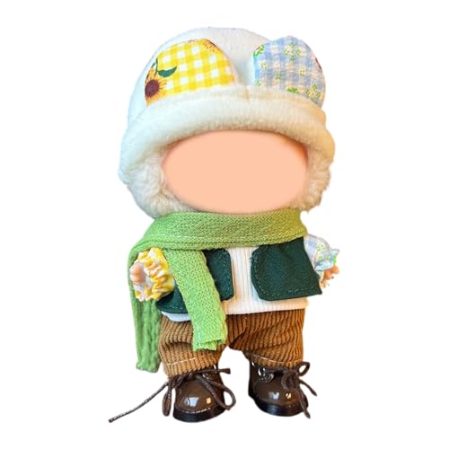 BOSSETY Labu Puppenkleidung für 17cm Labu Puppe, Passende Kleidung für die Plüsch Toy, Labu Kleidung Set für 17cm Puppe, Geeignet zum Fotografieren und Sammeln, Modetrends (B) von BOSSETY