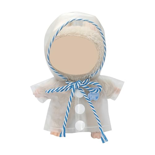 BOSSETY Labu Puppenkleidung für 17cm Labu Puppe, Seil + Kleidung, Labu Passende Kleidung für die Plüsch Toy, Modisches Spielzeug, Geeignet zum Fotografieren und Sammeln (Blau) von BOSSETY