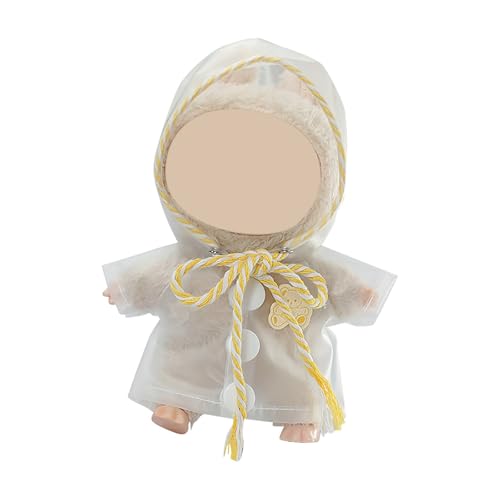 BOSSETY Labu Puppenkleidung für 17cm Labu Puppe, Seil + Kleidung, Labu Passende Kleidung für die Plüsch Toy, Modisches Spielzeug, Geeignet zum Fotografieren und Sammeln (Gelb) von BOSSETY