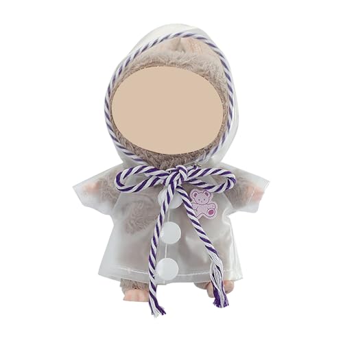 BOSSETY Labu Puppenkleidung für 17cm Labu Puppe, Seil + Kleidung, Labu Passende Kleidung für die Plüsch Toy, Modisches Spielzeug, Geeignet zum Fotografieren und Sammeln (Lila) von BOSSETY