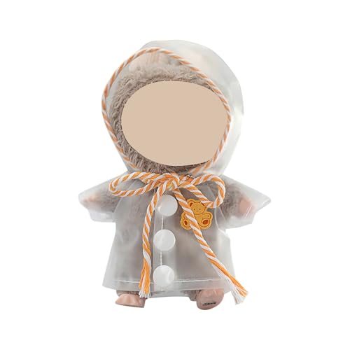 BOSSETY Labu Puppenkleidung für 17cm Labu Puppe, Seil + Kleidung, Labu Passende Kleidung für die Plüsch Toy, Modisches Spielzeug, Geeignet zum Fotografieren und Sammeln (Orange) von BOSSETY