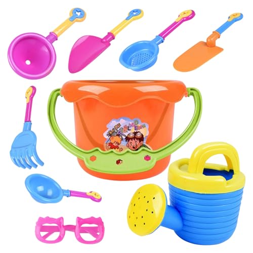 BOSSETY Sanspielzeugset, 9 Stück, Sand Toys Kids Set, mit Eimer*1, Gießkanne*1, Sandschaufel*3, Rundschaufel*2, Netzschaufel*1, Gläser*1, für Kinder Jungen Mädchen, Strand, Sandkasten BOSSETY Sanspielzeugset, 9 Stück, Sand Toys Kids Set, mit Eimer*1, Gießkanne*1, Sandschaufel*3, Rundschaufel*2, Netzschaufel*1, Gläser*1, für Kinder Jungen Mädchen, Strand, Sandkasten von BOSSETY