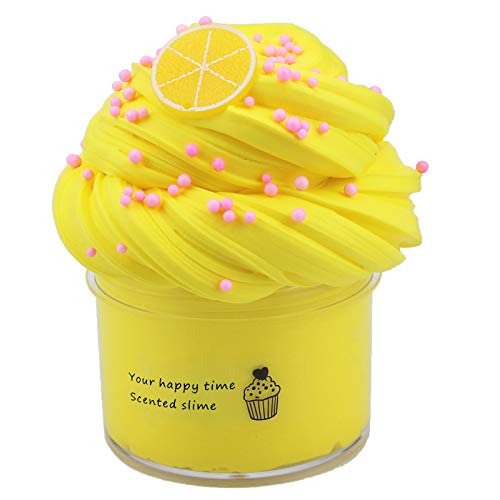 BOSSETY Slime Fluffy, 70ml Fruchtschleim 50g, Schleim Partygeschenke für Kinder,Sensorisches Schleim Spielzeug,EIN Halloween Geburtstagsgeschenk für Mädchen und Jungen im Alter von 8–12 Jahren (Gelb) BOSSETY Slime Fluffy, 70ml Fruchtschleim 50g, Schleim Partygeschenke für Kinder,Sensorisches Schleim Spielzeug,EIN Halloween Geburtstagsgeschenk für Mädchen und Jungen im Alter von 8–12 Jahren (Gelb) von BOSSETY
