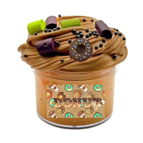 BOSSETY Slime Fluffy, 8.5cm Butterschlamm, Schleim-Partygeschenke für Kinder,Sensorisches Schleim Spielzeug und EIN Halloween-Geburtstagsgeschenk für Mädchen und Jungen (Braun) von BOSSETY