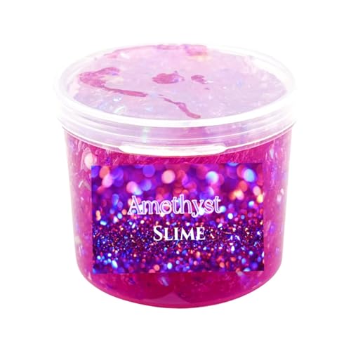 BOSSETY Slime Fluffy, Lila Schleim mit Sternpailletten, Schleim Partygeschenke für Kinder, Sensorisches Schleim Spielzeug, EIN Geburtstagsgeschenk für Mädchen und Jungen im Alter von 8–12 Jahren BOSSETY Slime Fluffy, Lila Schleim mit Sternpailletten, Schleim Partygeschenke für Kinder, Sensorisches Schleim Spielzeug, EIN Geburtstagsgeschenk für Mädchen und Jungen im Alter von 8–12 Jahren von BOSSETY