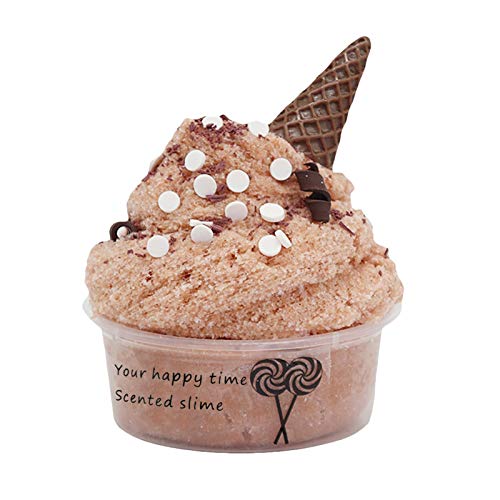 BOSSETY Slime Fluffy,Schneepulver-Schleimkegel Schleim 60ml,Sensorisches Schleim Spielzeug und EIN Halloween-Geburtstagsgeschenk für Mädchen und Jungen im Alter von 8–12 Jahren (A) von BOSSETY