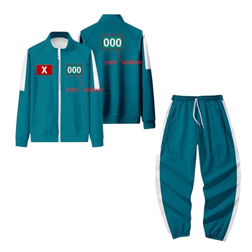 BOSSETY 𝙎𝙦𝙪ἰ𝙙 𝑮𝙖𝙢𝐞 Kostüme, 𝙎𝙦𝙪ἰ𝙙 Game Staffel 3 Kostüme Kinder Personalisierte Sweatshirt Kostüm für Cosplay Anzug Mantel und Hose Set Personalized Ihr Number BOSSETY 𝙎𝙦𝙪ἰ𝙙 𝑮𝙖𝙢𝐞 Kostüme, 𝙎𝙦𝙪ἰ𝙙 Game Staffel 3 Kostüme Kinder Personalisierte Sweatshirt Kostüm für Cosplay Anzug Mantel und Hose Set Personalized Ihr Number von BOSSETY