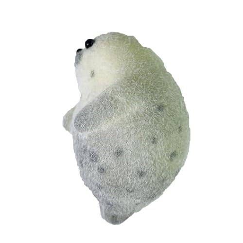BOSSETY Taba Squishy, 13cm Süßes Robbe Seelöwe Quetschspielzeug zum Stressabbau, Antistressball, Fufu Squishy, Stressabbau Fidget Toys für Kinder und Erwachsene, Sensorisches Spielzeug (Grau) von BOSSETY