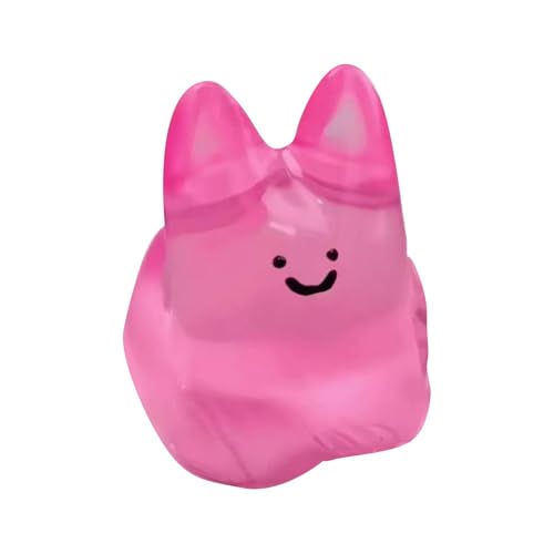 BOSSETY Taba Squishy, Crystal Bubble Rabbit Squeeze Dekompressionsspielzeug, Nadelrohr schicken, Antistressball, Fufu Squishy, Stressabbau Fidget Toys für Kinder und Erwachsene 9cm (Rosa) von BOSSETY