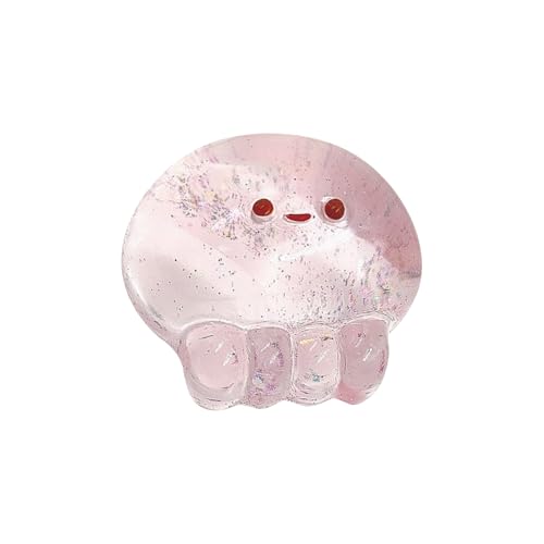 BOSSETY Taba Squishy, Quallen-Quetsch-Dekompressionsspielzeug, Antistressball, Fufu Squishy, Stressabbau Fidget Toys für Kinder und Erwachsene, Sensorisches Spielzeug zum Stressabbau 6cm (Rosa) von BOSSETY