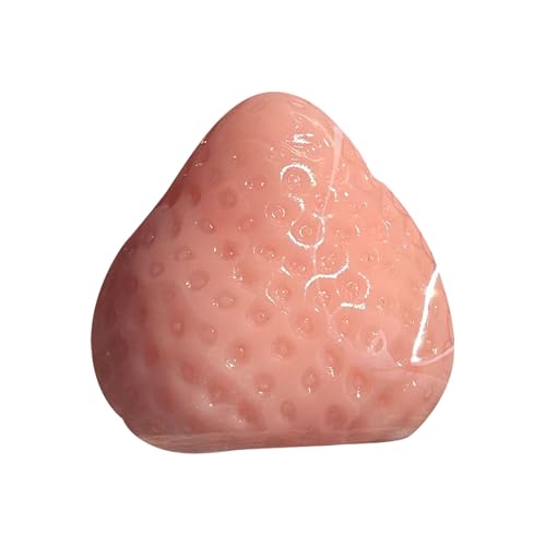 BOSSETY Taba Squishy,Erdbeer Squeeze Spielzeug,antistressball, Fufu Squishy,Stressabbau Fidget Toys für Kinder und Erwachsene 6.5cm (B) von BOSSETY