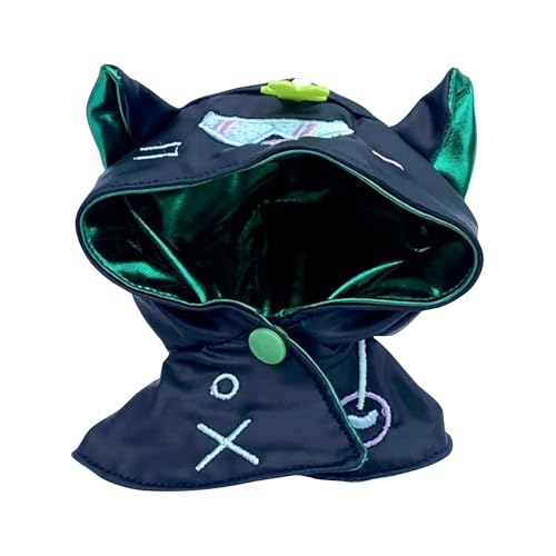 Labu Puppenkleidung für 17cm Labu Puppe, Cooler Umhang für die Plüsch Toy, Labu Kleidung Set für 17 cm große Puppe, Geeignet zum Fotografieren und Sammeln, Modisches Bekleidung (Schwarz) von BOSSETY