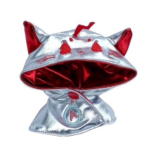 Labu Puppenkleidung für 17cm Labu Puppe, Cooler Umhang für die Plüsch Toy, Labu Kleidung Set für 17 cm große Puppe, Geeignet zum Fotografieren und Sammeln, Modisches Bekleidung (Silber) von BOSSETY