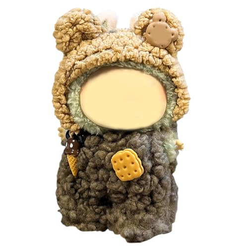 Labu Puppenkleidung für 17cm Labu Puppe, Passende Kleidung für die Plüsch Toy, Labu Kleidung Set für 17 cm große Puppe, Geeignet zum Fotografieren und Sammeln, (F) von BOSSETY