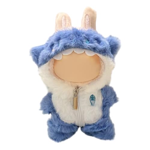 Labu Puppenkleidung für 17cm Labu Puppe, Passende Kleidung für die Plüsch Toy, Labu Kleidung Set für 17 cm große Puppe, Geeignet zum Fotografieren und Sammeln, Modisches Bekleidung (D) von BOSSETY