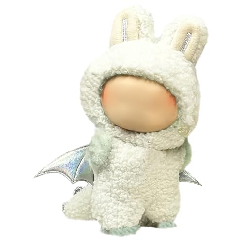Labu Puppenkleidung für 17cm Labu Puppe, Passende Kleidung für die Plüsch Toy, Labu Kleidung Set für 17 cm große Puppe, Geeignet zum Fotografieren und Sammeln, Modisches Bekleidung (Erzengel) von BOSSETY