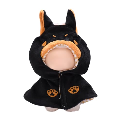 Labu Puppenkleidung für 17cm Labu Puppe, Passende Kleidung für die Plüsch Toy, Labu Kleidung Set für 17 cm große Puppe, Geeignet zum Fotografieren und Sammeln, Modisches Bekleidung (F) von BOSSETY
