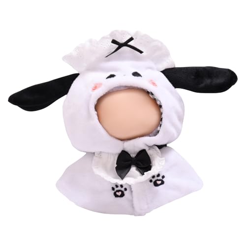 Labu Puppenkleidung für 17cm Labu Puppe, Passende Kleidung für die Plüsch Toy, Labu Kleidung Set für 17 cm große Puppe, Geeignet zum Fotografieren und Sammeln, Modisches Bekleidung (H) von BOSSETY