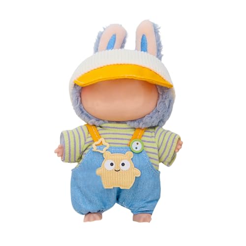 Labu Puppenkleidung für 17cm Labu Puppe, Passende Kleidung für die Plüsch Toy, Labu Kleidung Set für 17 cm große Puppe, Geeignet zum Fotografieren und Sammeln, Modisches Spielzeug (A) von BOSSETY
