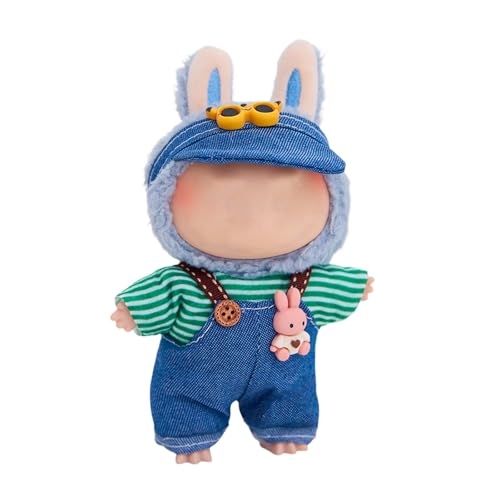 Labu Puppenkleidung für 17cm Labu Puppe, Passende Kleidung für die Plüsch Toy, Labu Kleidung Set für 17 cm große Puppe, Geeignet zum Fotografieren und Sammeln, Modisches Spielzeug (D) von BOSSETY