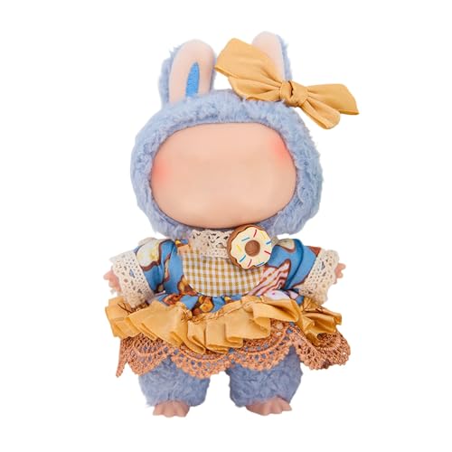 Labu Puppenkleidung für 17cm Labu Puppe, Passende Kleidung für die Plüsch Toy, Labu Kleidung Set für 17 cm große Puppe, Geeignet zum Fotografieren und Sammeln, Modisches Spielzeug (E) von BOSSETY