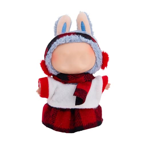 Labu Puppenkleidung für 17cm Labu Puppe, Passende Kleidung für die Plüsch Toy, Labu Kleidung Set für 17 cm große Puppe, Geeignet zum Fotografieren und Sammeln, Modisches Spielzeug (G) von BOSSETY