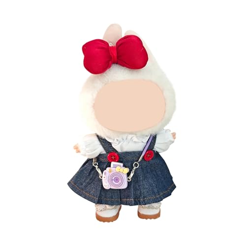 Labu Puppenkleidung für 17cm Labu Puppe, Passende Kleidung für die Plüsch Toy, Labu Kleidung Set für 17 cm große Puppe, Geeignet zum Fotografieren und Sammeln, mit Schuhen und einer kleinen Kamera (A) Labu Puppenkleidung für 17cm Labu Puppe, Passende Kleidung für die Plüsch Toy, Labu Kleidung Set für 17 cm große Puppe, Geeignet zum Fotografieren und Sammeln, mit Schuhen und einer kleinen Kamera (A) von BOSSETY