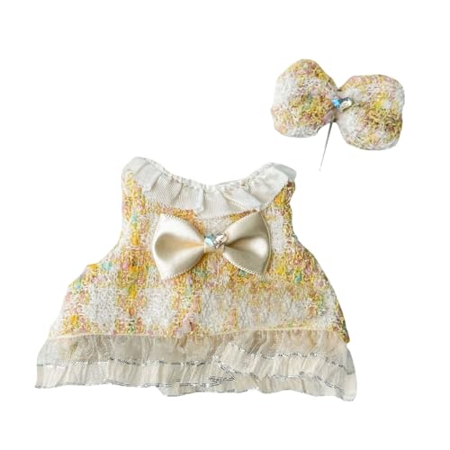 Labu Puppenkleidung für 17cm Labu Puppe, Passende Kleidung für die Plüsch Toy, Labu Kleidung Set für 17 cm große Puppe, Geeignet zum Fotografieren und Sammeln (A) von BOSSETY
