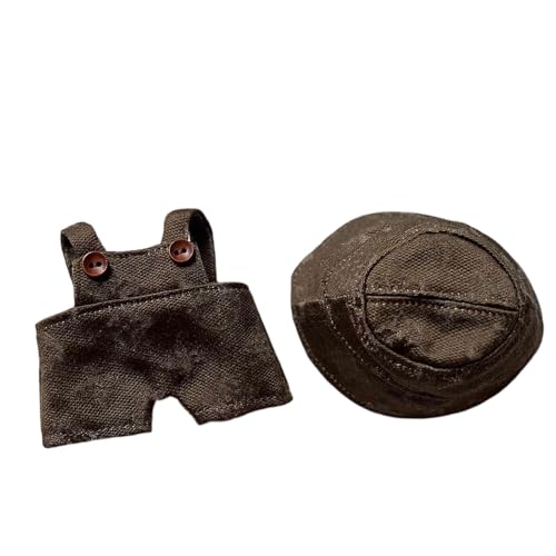 Kleidung für Puppe, Puppenkleidung für 17cm Plüsch, Puppe-Outfit mit Zubehör, Passende Kleidung für Plüsch Toy (Coffee) von BOSSETY