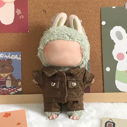 Puppenkleidung für 17cm Puppe, Passende Kleidung für die Plüsch Toy, Kleidung Set für 17 cm große Puppe, Geeignet zum Fotografieren und Sammeln, Modisches süßes Spielzeug (J) von BOSSETY