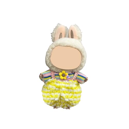 Labu Puppenkleidung für 17cm Labu Puppe, Passende Kleidung für die Plüsch Toy, Labu Kleidung Set für 17 cm große Puppe, Geeignet zum Fotografieren und Sammeln, Modisches süßes Spielzeug (L) von BOSSETY