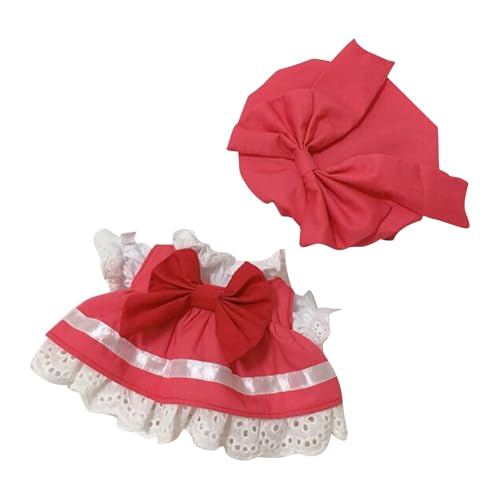 Puppenkleidung für 17cm Puppe, Passende Kleidung für die Plüsch Toy, Kleidung Set für 17 cm große Puppe, Geeignet zum Fotografieren und Sammeln, Modisches süßes Spielzeug (M) von BOSSETY