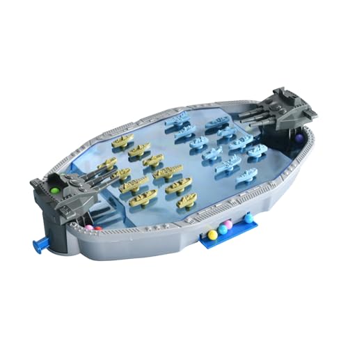 Schiffe Versenken Spiel - Seeschlachtschiff-Schießspiel, Wettkampfspiel, Tabletop-Kriegsschiff-Schießspiel für 2 Spieler, Battleship Klassisches Brettspiel für Kinder (A) von BOSSETY