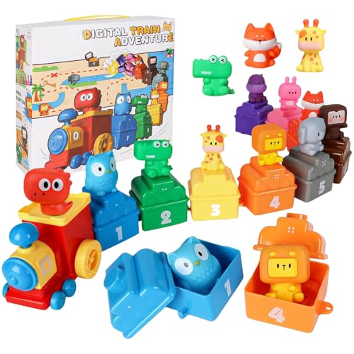 Tier Digitaler Zug, Spielzeug Set, Autospielzeug für Kinder, Pädagogisches Spielzeug, Bunter Zahlenzug, Personalisierte Pädagogisches Lernspielzeug Tier Digitaler Zug, Spielzeug Set, Autospielzeug für Kinder, Pädagogisches Spielzeug, Bunter Zahlenzug, Personalisierte Pädagogisches Lernspielzeug von BOSSETY