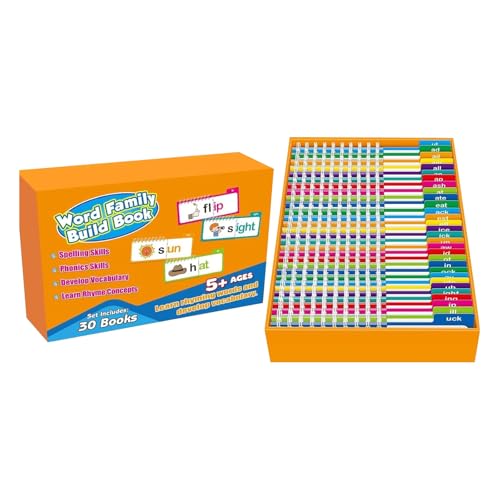 Vokabelkarten zum Englisch Lernen für Anfänger und Auffrischer - 30 Read and Rhyme Flip Books, Englisch Lernen Kinder, Karten Leselernspiele für Kinder Vokabelkarten zum Englisch Lernen für Anfänger und Auffrischer - 30 Read and Rhyme Flip Books, Englisch Lernen Kinder, Karten Leselernspiele für Kinder von BOSSETY