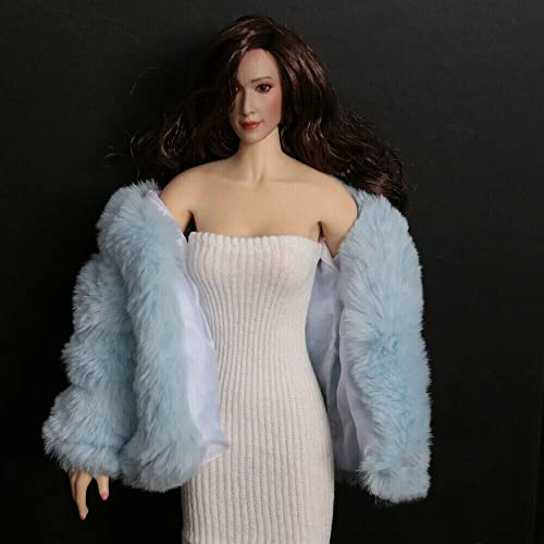 BOSWON 1/6 Maßstab Figur Blau Pelz Mantel Cardigan Modell für 12 "PH weiblich (keine Figur) von BOSWON