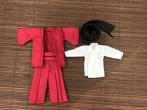 BOSWON Roter Kimono-Modell für 1/12. Samurai-Kleidung, Kimono-Modell für 15,2 cm große Figur von BOSWON