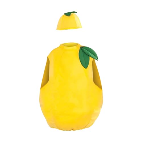 BOTCAM Baby 6 Monat Mädchen Kinder Zitronenfrucht Dress Up Kostüme Kostüme Showkleidung Showkleidung Kürbis Kostüm Erwachsene (Yellow, 5-6 Years) von BOTCAM