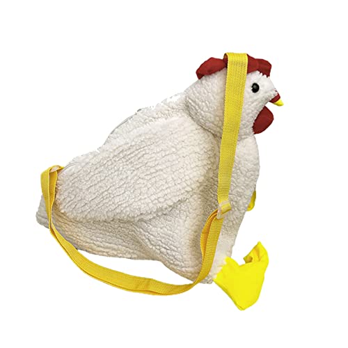 BOTCAM Babyspielzeug Chicken Purse Hen Bag Handtasche Chicken Gift Bag Chicken Body Bag Hen Purse Chicken Purse for Woman Stofftier 13 cm (WH1, One Size) von BOTCAM