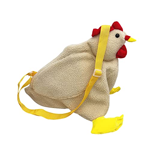 BOTCAM Babyspielzeug Chicken Purse Hen Bag Handtasche Chicken Gift Bag Chicken Body Bag Hen Purse Chicken Purse for Woman Stofftier 13 cm (WH2, One Size) von BOTCAM